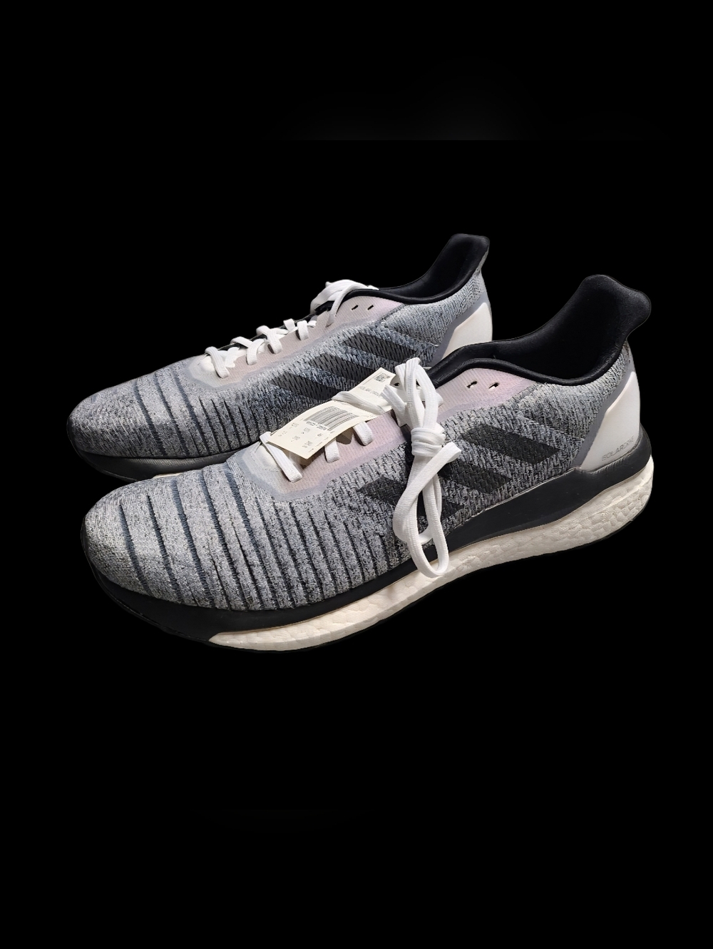 Men's adidas Solar Drive Shoes With Boost Midsole Gray Black and White Size 13 - Picture 5 of 16